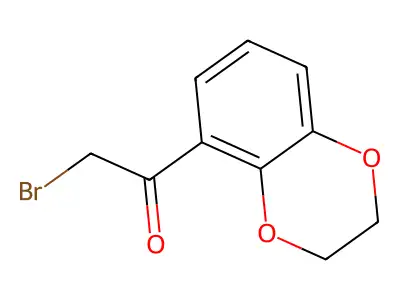 2-Bromo-1-(2,3-dihydrobenzo[b][1,4]dioxin-5-yl)ethanone structure