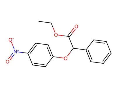 Ethyl 2-(4-nitrophenoxy)-2-phenylacetate structure