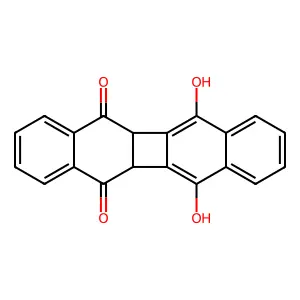 Dibenzo[b,h]biphenylene-5,12-dione, 5a,11b-dihydro-6,11-dihydroxy- structure