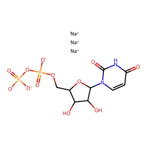 尿苷5'-(三钠焦磷酸酯) structure