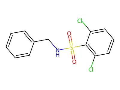 2,6-Dichloro-N-(phenylmethyl)benzenesulfonamide structure
