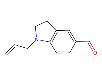 1-Allylindoline-5-carbaldehyde structure