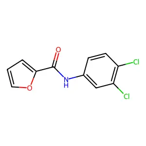 N-(3,4-dichlorophenyl)furan-2-carboxamide structure