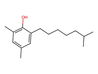 2,4-Dimethyl-6-(6-methylheptyl)phenol structure