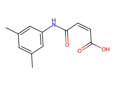 (Z)-4-(3,5-dimethylanilino)-4-oxobut-2-enoic acid structure