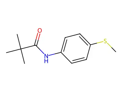 N-(4-(methylthio)phenyl)pivalamide structure
