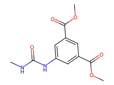 Dimethyl 5-{[(methylamino)carbonyl]amino}isophthalate structure