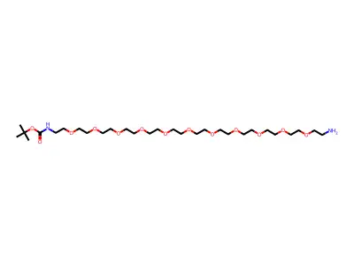 Boc-PEG-amine (n=11) structure