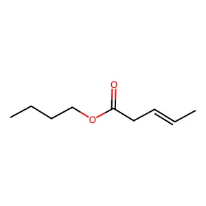 Butyl pent-3-enoate structure