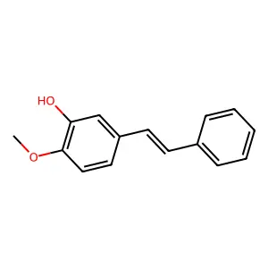 Phenol, 2-methoxy-5-[(1E)-2-phenylethenyl]- structure