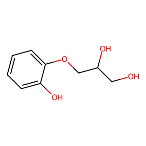 3-(2-Hydroxyphenoxy)propane-1,2-diol structure