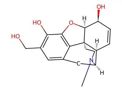 2-(Hydroxymethyl)morphine structure