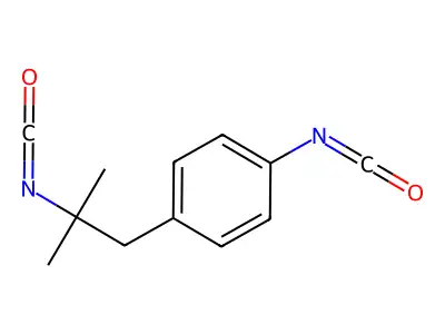 1-Isocyanato-4-(2-isocyanato-2-methylpropyl)benzene structure