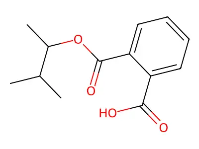 Mono(1,2-dimethylpropyl) phthalate structure