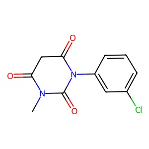 2,4,6(1H,3H,5H)-Pyrimidinetrione, 1-(3-chlorophenyl)-3-methyl- structure