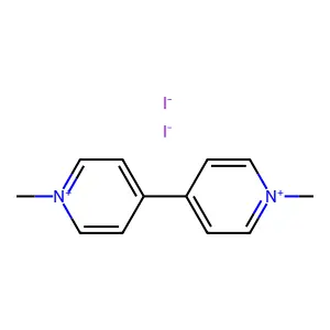 1,1'-Dimethyl-4,4'-bipyridin-1-ium diiodide structure