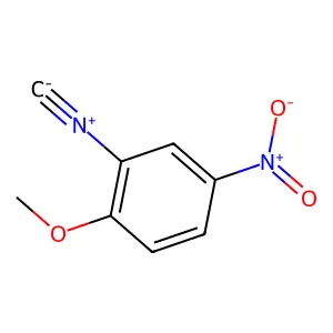 Benzene, 2-isocyano-1-methoxy-4-nitro- structure