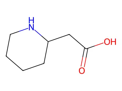 (S)-2-(Piperidin-2-yl)acetic acid structure