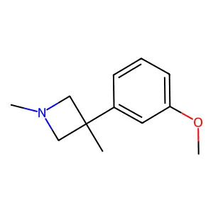 Azetidine, 1,3-dimethyl-3-(m-methoxyphenyl)- structure