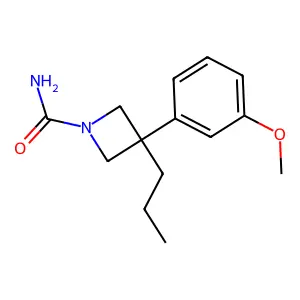 Azetidine, 1-carbamoyl-3-(m-methoxyphenyl)-3-propyl- structure