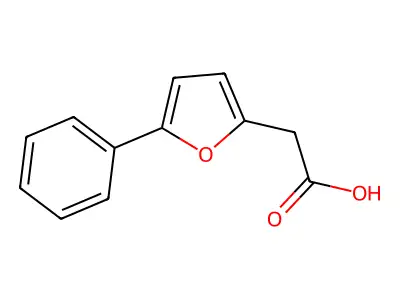 2-Furanacetic acid, 5-phenyl- structure