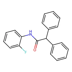 N-(2-fluorophenyl)-2,2-diphenylacetamide structure