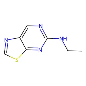 Thiazolo[5,4-d]pyrimidine, 5-(ethylamino)- structure
