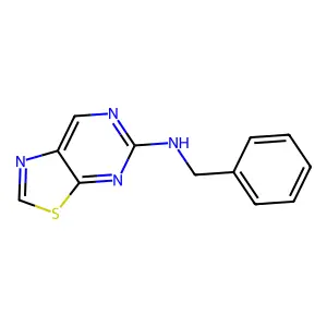 Thiazolo[5,4-d]pyrimidine, 5-(benzylamino)- structure