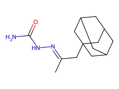 2-(1-Methyl-2-tricyclo[3.3.1.13,7]dec-1-ylethylidene)hydrazinecarboxamide structure