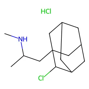1-(2-Chloroadamantan-1-yl)-N-methylpropan-2-amine--hydrogen chloride (1/1) structure