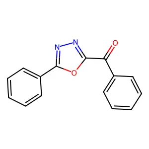 Phenyl-(5-phenyl-1,3,4-oxadiazol-2-yl)methanone structure