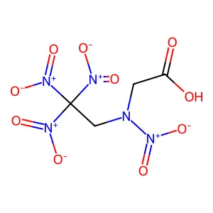 Glycine, N-nitro-N-(2,2,2-trinitroethyl)- structure