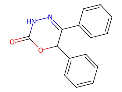 5,6-Diphenyl-3,6-dihydro-1,3,4-oxadiazin-2-one structure