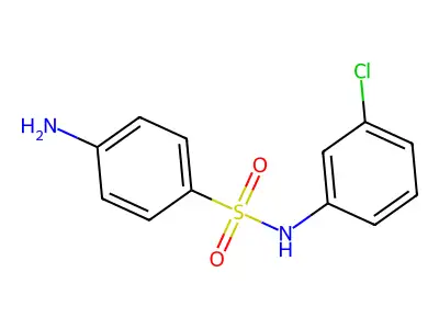 4-amino-N-(3-chlorophenyl)benzene-1-sulfonamide structure