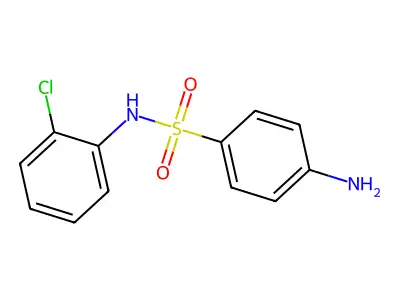4-amino-N-(2-chlorophenyl)benzenesulfonamide structure