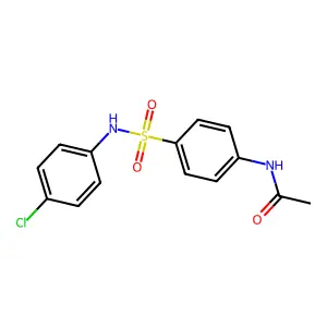 N-[4-[(4-chlorophenyl)sulfamoyl]phenyl]acetamide structure