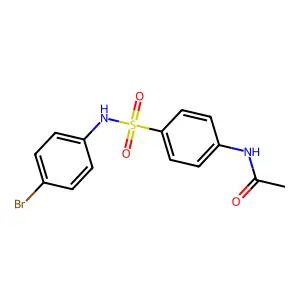 N-(4-(((4-Bromophenyl)amino)sulfonyl)phenyl)acetamide structure