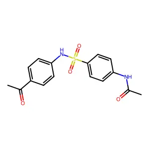 N-(4-(((4-Acetylphenyl)amino)sulfonyl)phenyl)acetamide structure