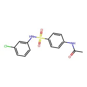 N-{4-[(3-chlorophenyl)sulfamoyl]phenyl}acetamide structure