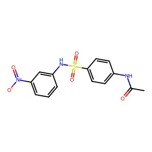 4-Acetamido-N-(3-nitrophenyl)benzenesulfonamide structure