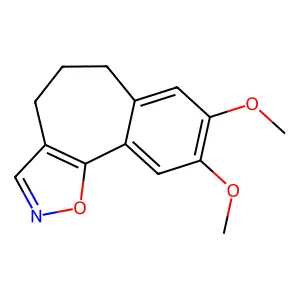 8,9-Dimethoxy-5,6-dihydro-4h-benzo[3,4]cyclohepta[1,2-d][1,2]oxazole structure