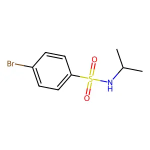 4-溴-N-异丙基苯磺酰胺 structure