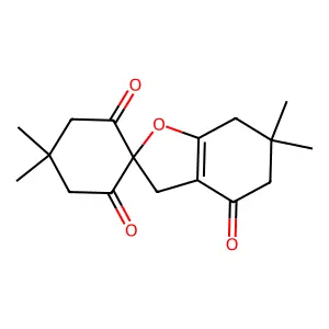 3,5,6,7-Tetrahydro-4',4',6,6-tetramethylspiro[benzofuran-2(4H),1'-cyclohexane]-2',4,6'-trione structure