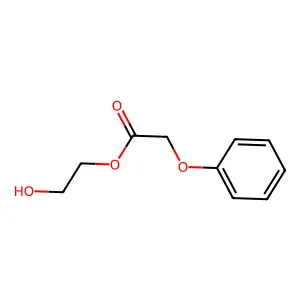2-Hydroxyethyl phenoxyacetate structure