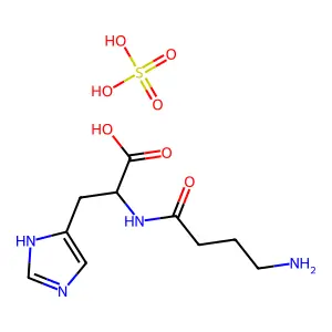 Homocarnosine sulphate structure