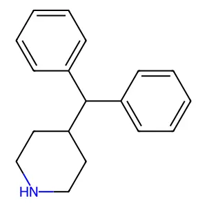 4-二苯甲基哌啶 structure
