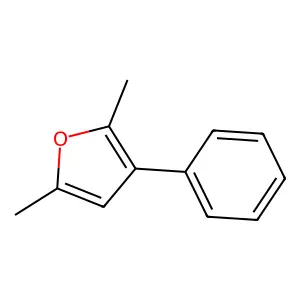 2,5-Dimethyl-3-phenylfuran structure