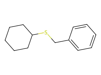 Benzyl cyclohexyl sulfide structure
