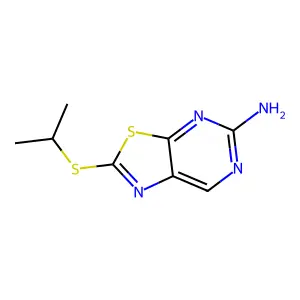 2-(Isopropylthio)thiazolo[5,4-d]pyrimidin-5-amine structure