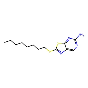 5-Amino-2-(octylthio)thiazolo[5,4-d]pyrimidine structure